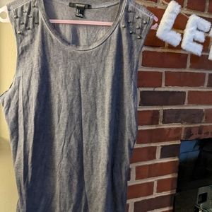 ✨BUNDLE 3+ tanks for $5 each!!  Spiked shoulder muscle tank